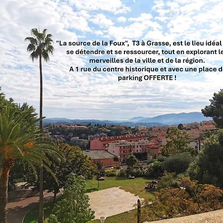 3 Pieces, A Pied Et Equipe, Avec Balcon Et Machines A Laver, Parking Offert Et Bus Direct Aeroport De * Grasse